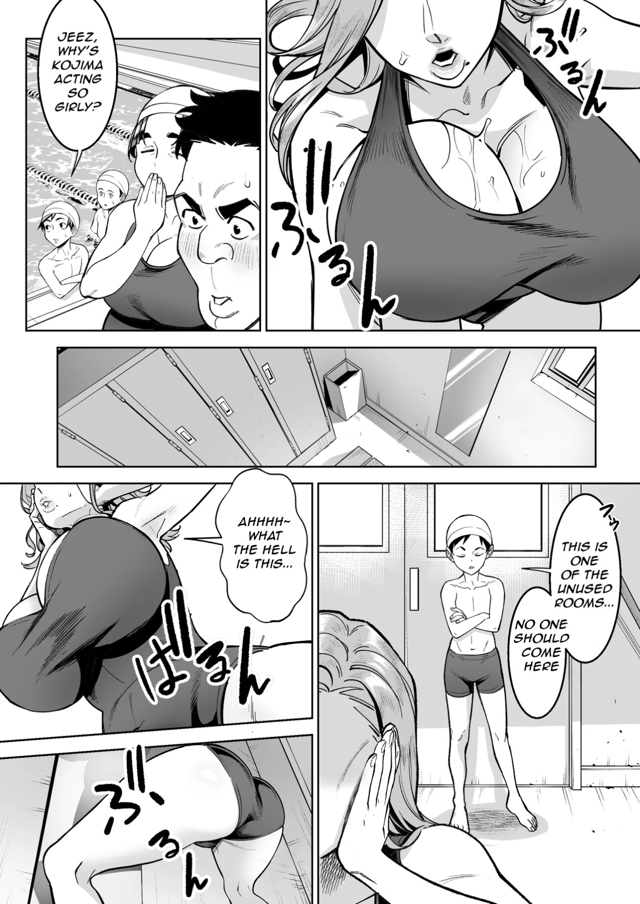 Hentai Manga Comic-Swapping with the Teacher at the Pool-Read-6